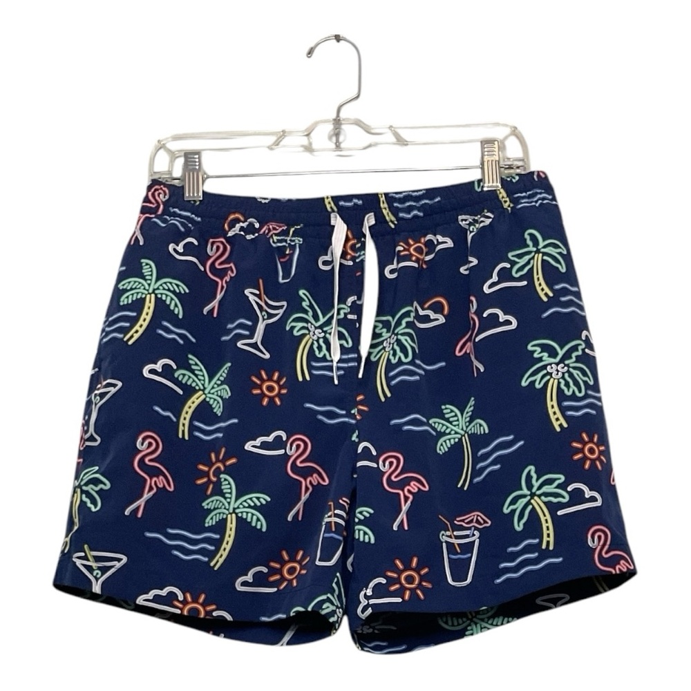 Men’s NWOT Chubbies The Neon Lights 5.5 inch inseam swim trunks,‎ size large